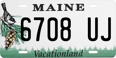 ME license plate 6708UJ