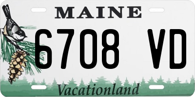 ME license plate 6708VD