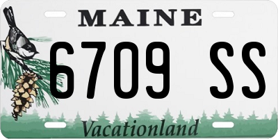ME license plate 6709SS
