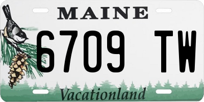 ME license plate 6709TW