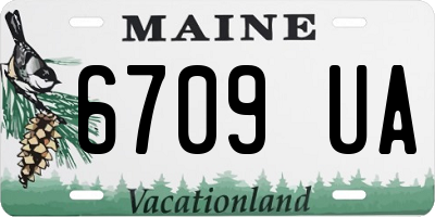 ME license plate 6709UA