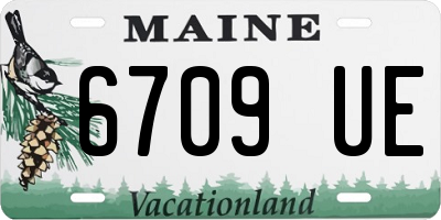ME license plate 6709UE