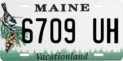 ME license plate 6709UH