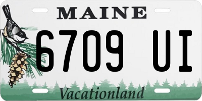 ME license plate 6709UI