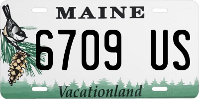 ME license plate 6709US