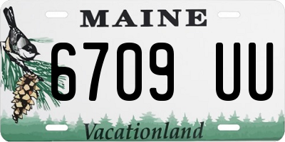 ME license plate 6709UU