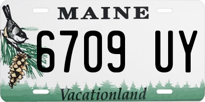 ME license plate 6709UY