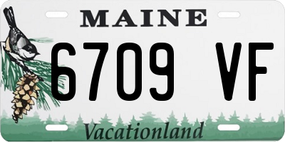ME license plate 6709VF