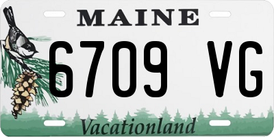 ME license plate 6709VG