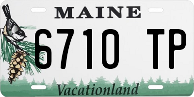 ME license plate 6710TP
