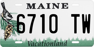 ME license plate 6710TW