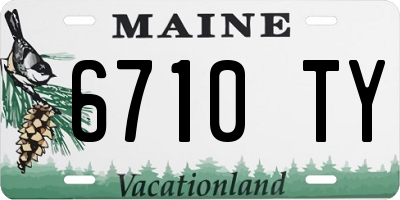 ME license plate 6710TY