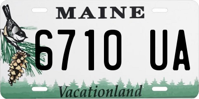 ME license plate 6710UA