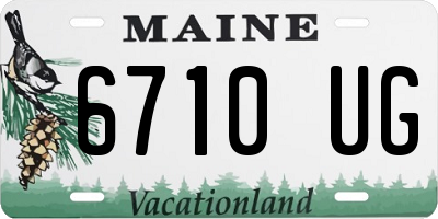 ME license plate 6710UG