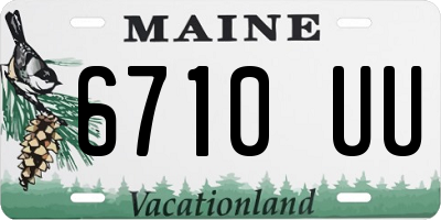 ME license plate 6710UU