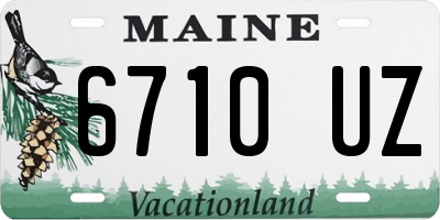 ME license plate 6710UZ