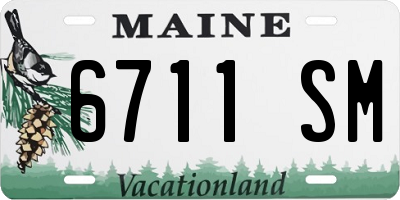 ME license plate 6711SM