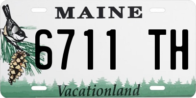 ME license plate 6711TH
