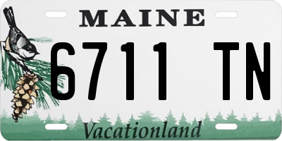 ME license plate 6711TN
