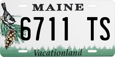 ME license plate 6711TS