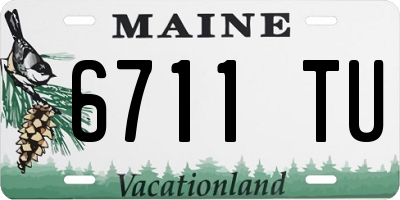 ME license plate 6711TU