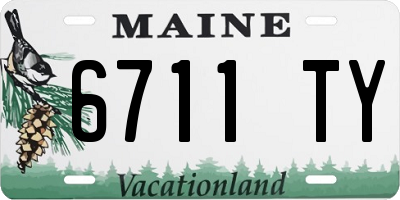 ME license plate 6711TY