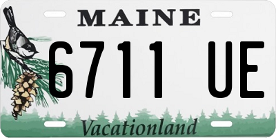 ME license plate 6711UE