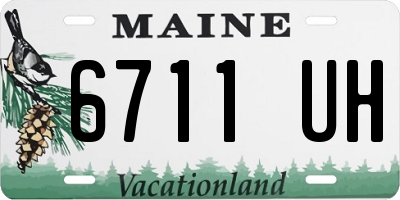 ME license plate 6711UH
