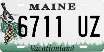 ME license plate 6711UZ