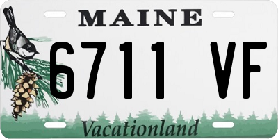 ME license plate 6711VF