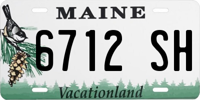 ME license plate 6712SH