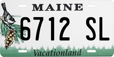 ME license plate 6712SL