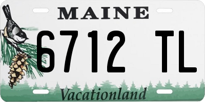ME license plate 6712TL