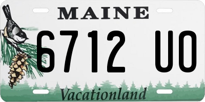 ME license plate 6712UO