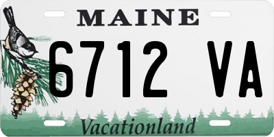 ME license plate 6712VA