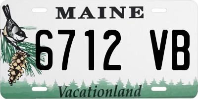 ME license plate 6712VB
