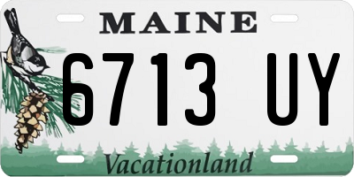 ME license plate 6713UY