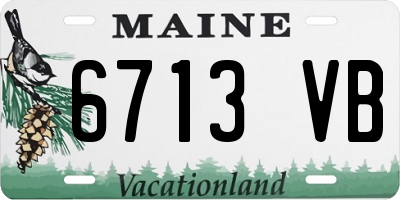ME license plate 6713VB