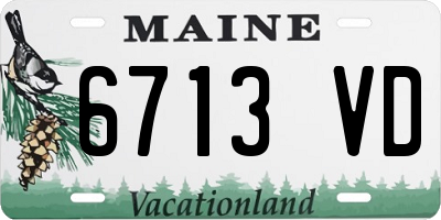 ME license plate 6713VD