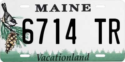 ME license plate 6714TR