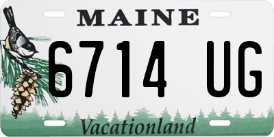 ME license plate 6714UG