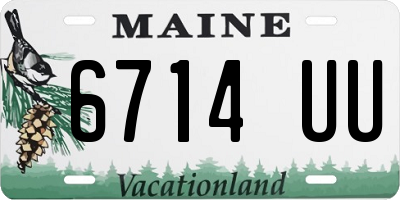 ME license plate 6714UU