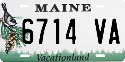 ME license plate 6714VA