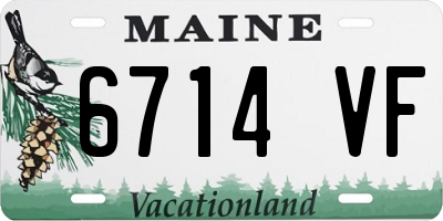 ME license plate 6714VF