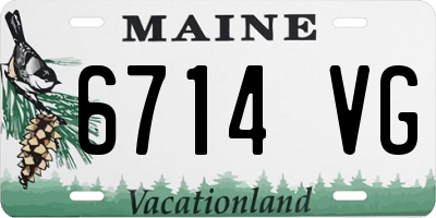 ME license plate 6714VG