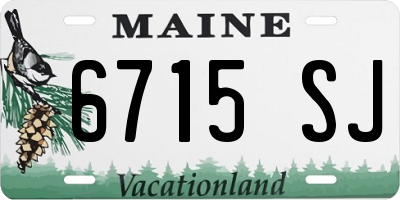 ME license plate 6715SJ