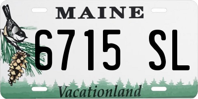 ME license plate 6715SL