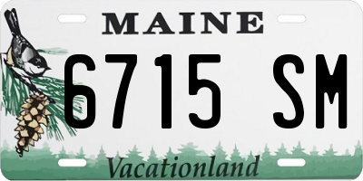 ME license plate 6715SM