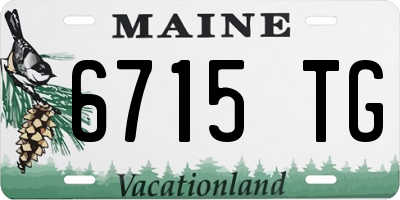 ME license plate 6715TG