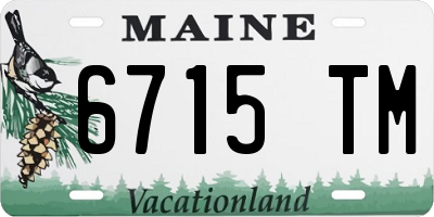 ME license plate 6715TM
